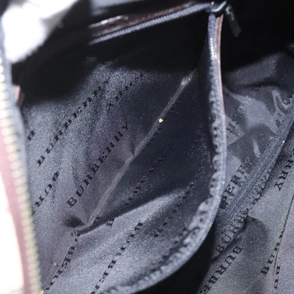 BURBERRY Nova Check Shoulder Bag Canvas Beige Auth 110227 - Picture 13 of 16